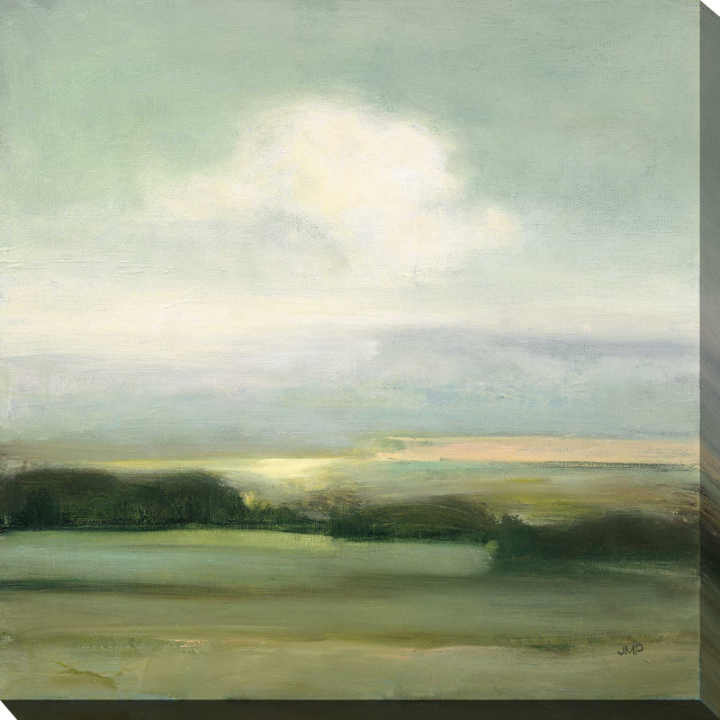 " View From The Top " by Julia Purinton Painting Print, 18" W x 18" H, Wrapped Canvas