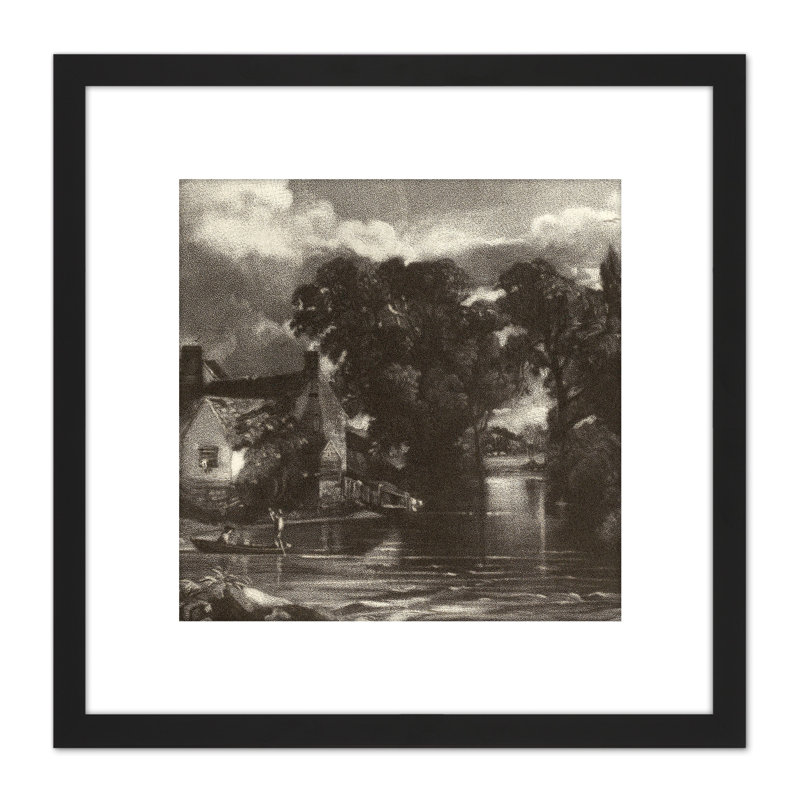 David Lucas Mill Stream 1831 by David Lucas - Single Picture Frame Painting