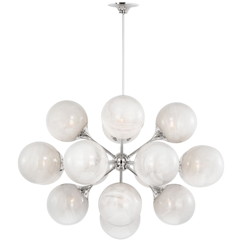 Cristol 17 - Light Chandelier, Polished Nickel