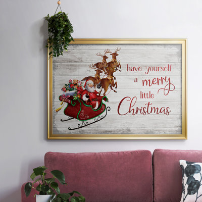 «Merry Little Christmas», reproduction d'art sur toile