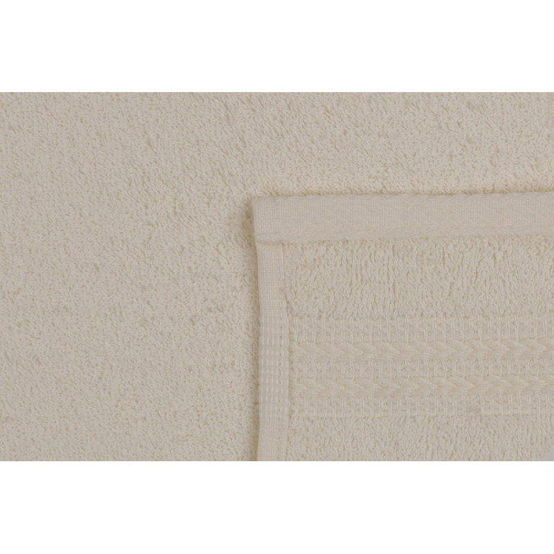 Premium Wash Towel, 100% Cotton, 11.8 x 19.7 inches | 500 GSM for Superior Absorbency | Machine Washable at 104°F, Cream Color | Ideal for Spa, Gym, and Home Use, Soft and Durable for Everyday Luxury