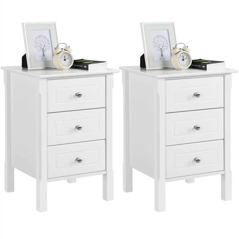 Side Table Set, White