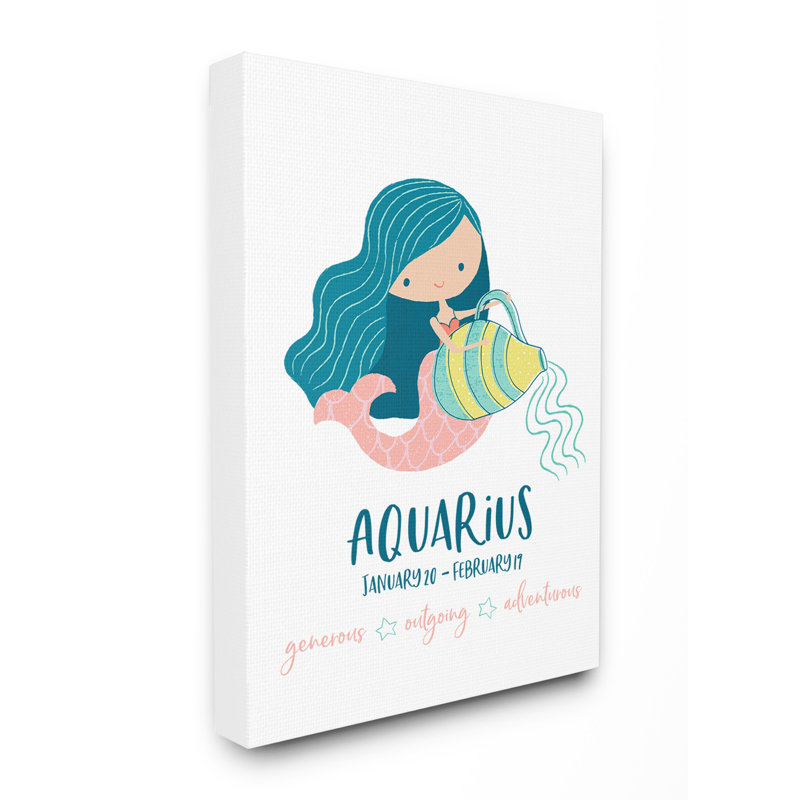 « algérie fun aquarius moderne », art sirène, Toile, H 30 po x l 40 po x P 1,5 po
