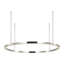 Mick De Giulio Stagger Large Ring Chandelier in Hand Rubbed Antique Brass with Acrylic shade-2021241163-2021241166