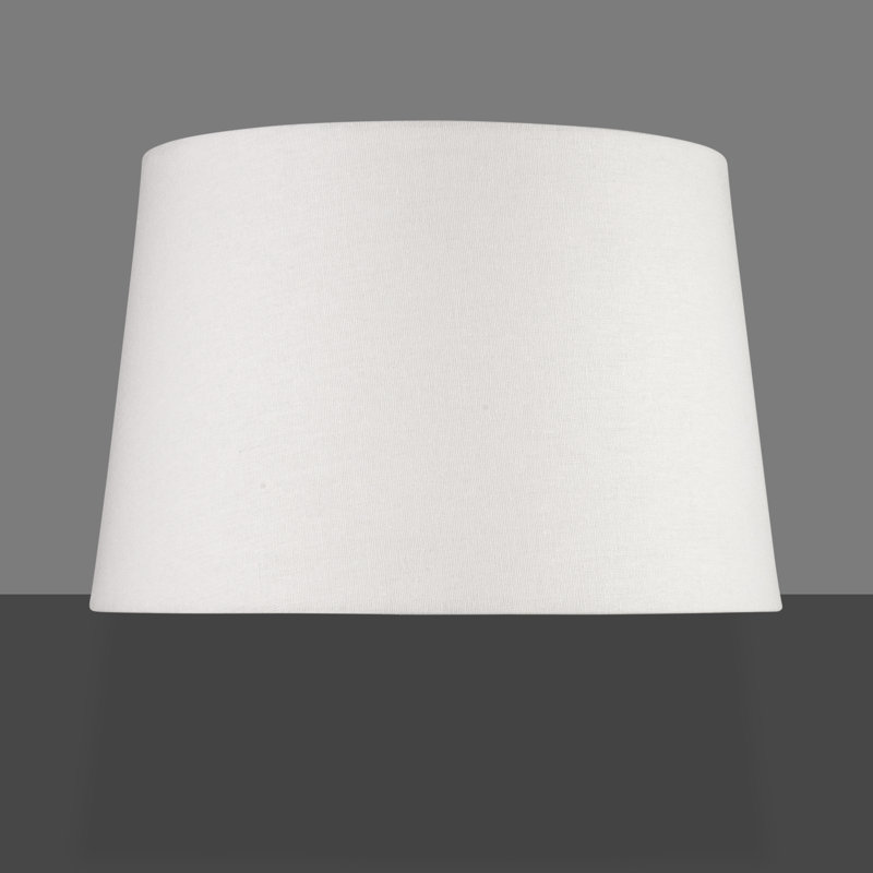 Queenswood Linen Drum Table or Floor Lamp Shade, Ivory, 20cm H x 30cm W x 30cm D