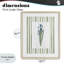Printemps Iris avec rayures, reproduction encadrée sous verre, design par Nan-1234173924-1234173930