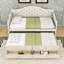 Twin Two Drawers Wooden Daybed with Trundle and Upholstered Backrest-2009841612