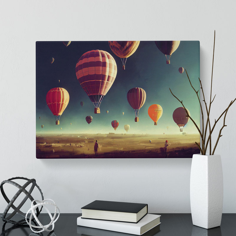 Mesmerising Hot Air Balloons - Wrapped Canvas, 50cm H x 76cm W x 3cm D