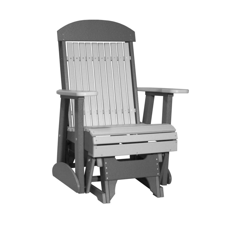 Fauteuil coulissant classique Bosom, Gris colombe / ardoise