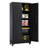 5-Tier Lockable Steel Storage Cabinet With Wheels (74.5"H X 31.5"W X 15.75"D)-1859765503