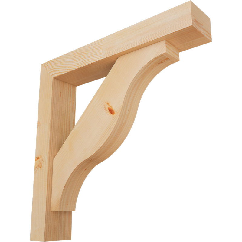 Support Funston Block avec support décalé, 30 x 30, Sapin Douglas de l 5 1/2 po (lisse)