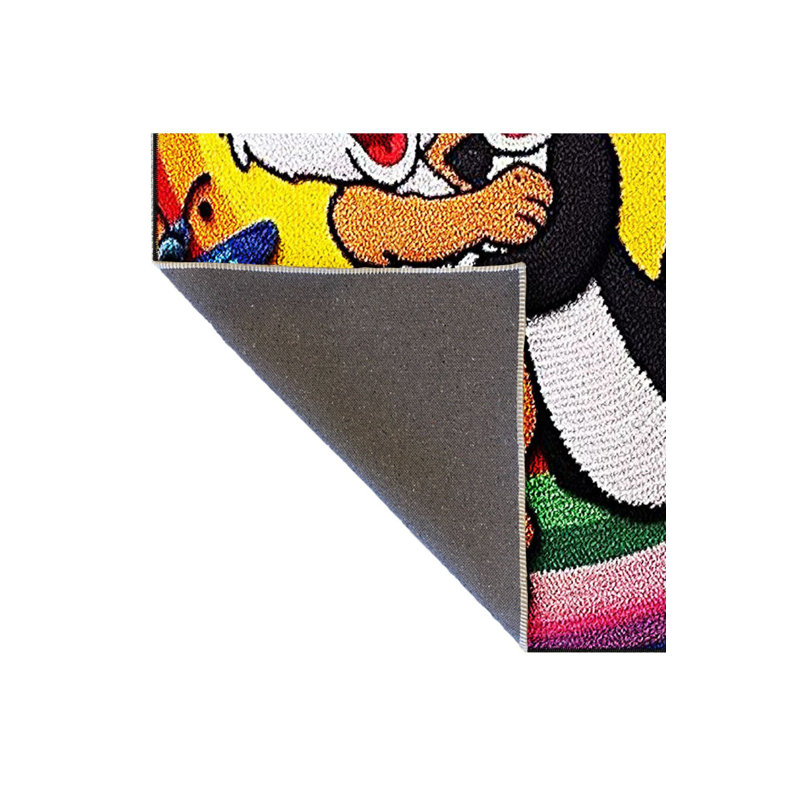 Cartoon Character Theme Multi Color Rabbit Bugs Bunny Pattern Creative Modern Decorative Machine Washable Area Rug
