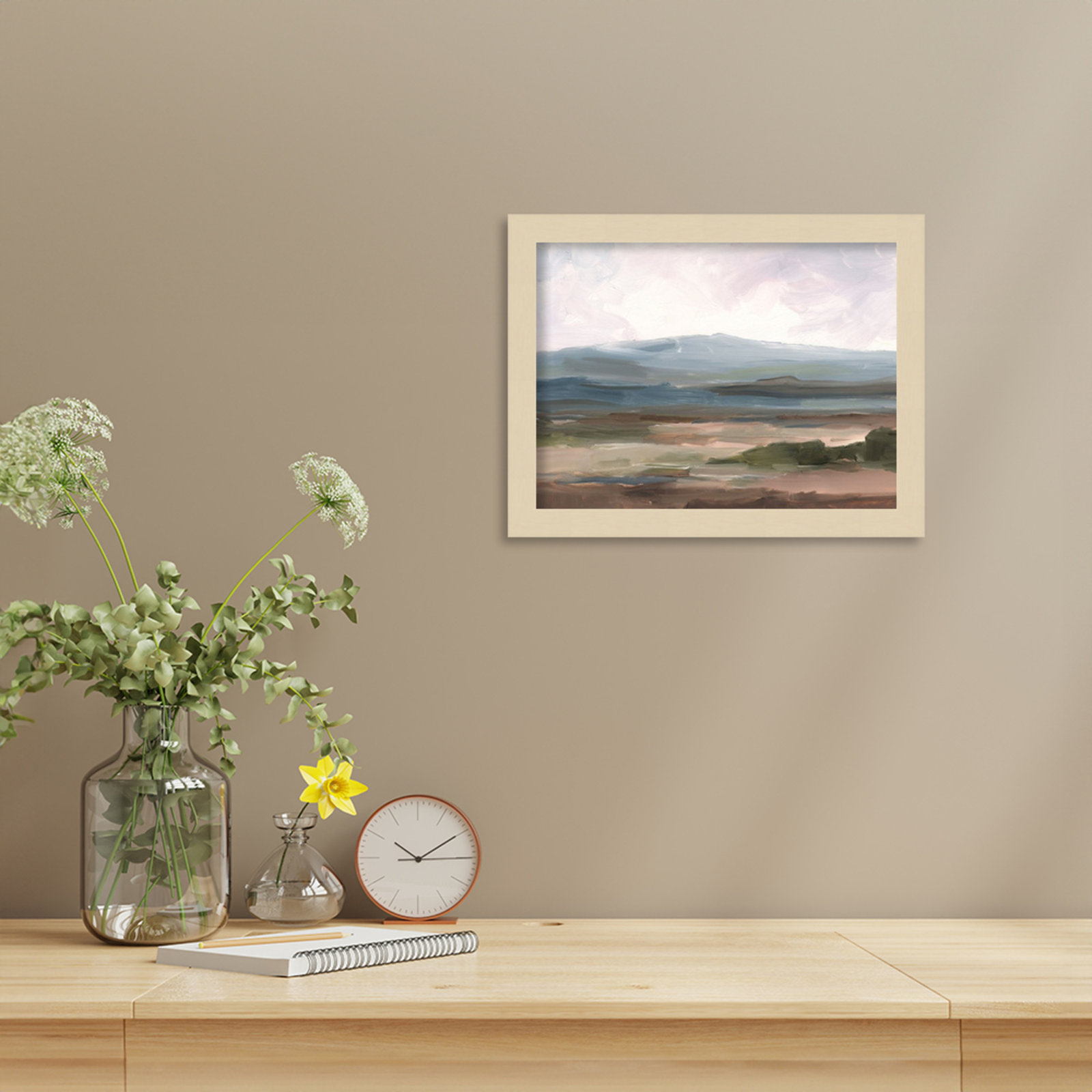 Ethan Harper "Serene Mountain Study II" Print, Brown, 10" H x 13" W