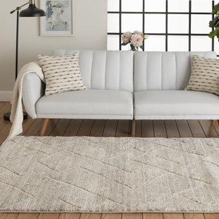 Brayden Studio® Hamadi Alette Beige Abstract Indoor Polyester Area Rug