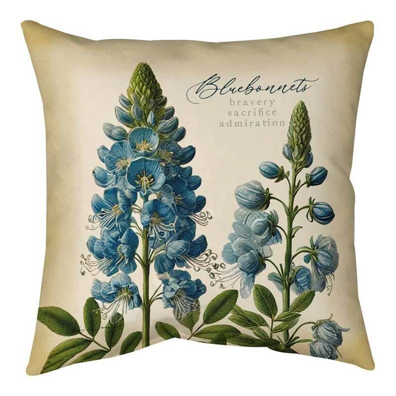 Coussin décoratif manuel en polyester à tissage manuel bleu vert et blanc cassé 18 po