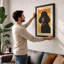 Poodle Portrait Retro - Framed Print-1621941892-1621941890