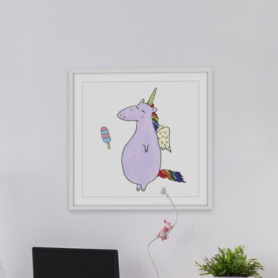 Plump Unicorn Framed Print