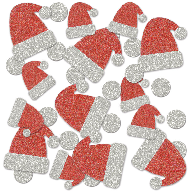Confettis étincelants de Noël Santa Hat Deluxe