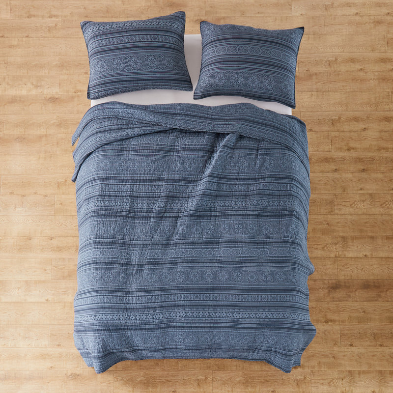 Tolteca Indigo King Quilt Set