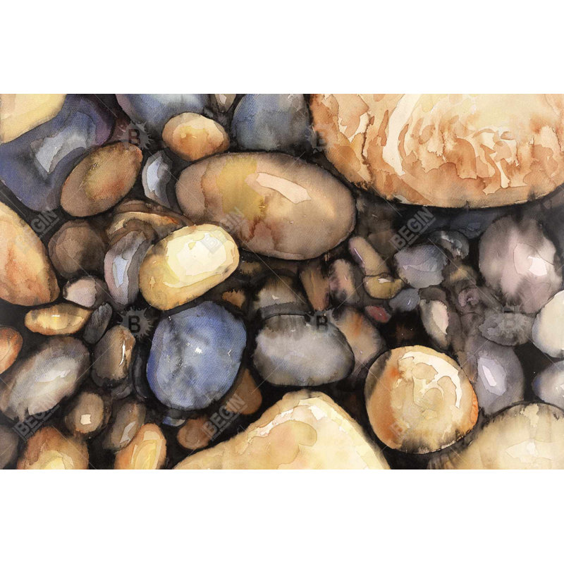 Petits galets - Hygge brun avec impression matte encadrée | Décoration intérieure, Brun