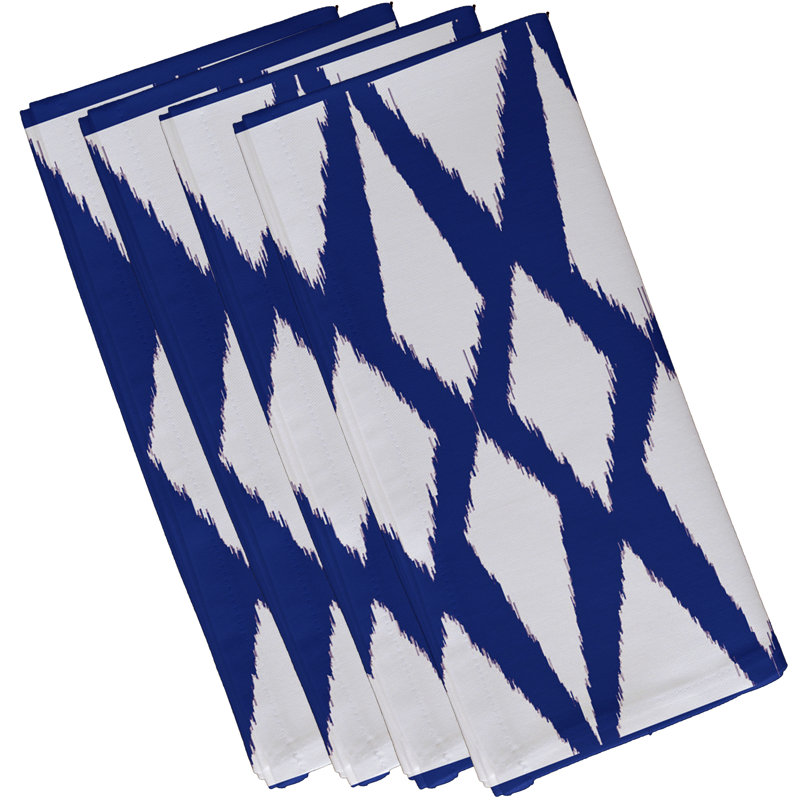 Serviette Figaro, L 18 po x L 18 po, Bleu