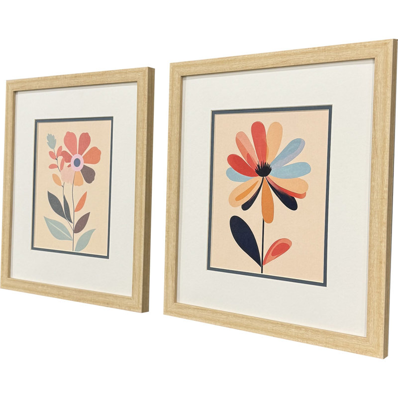 «Michie Comfort Flowers II», art encadré