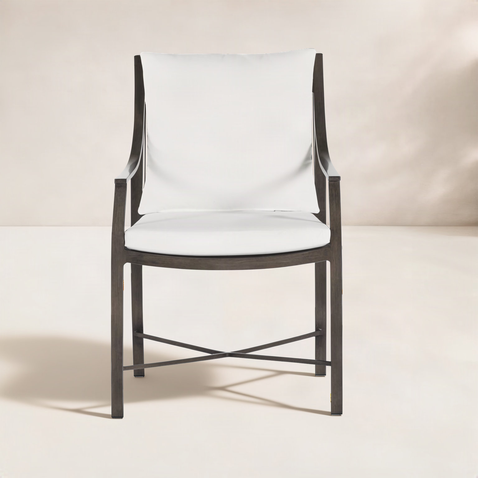 Monaco Patio Armchair, Welt, Indigo Velvet, Slate Gray