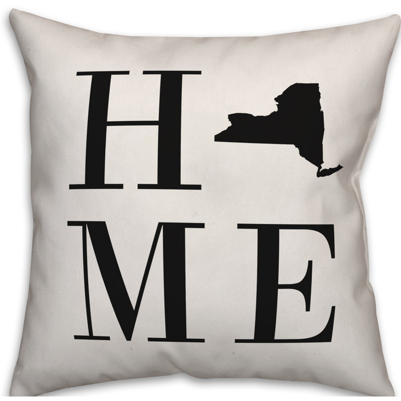 Alabama Home State Indoor/Outdoor Throw Pillow, New York