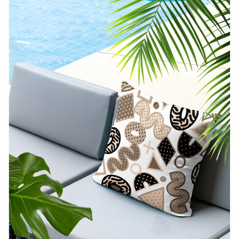 Coussin carré intérieur / extérieur Trixel, Carré 20 po