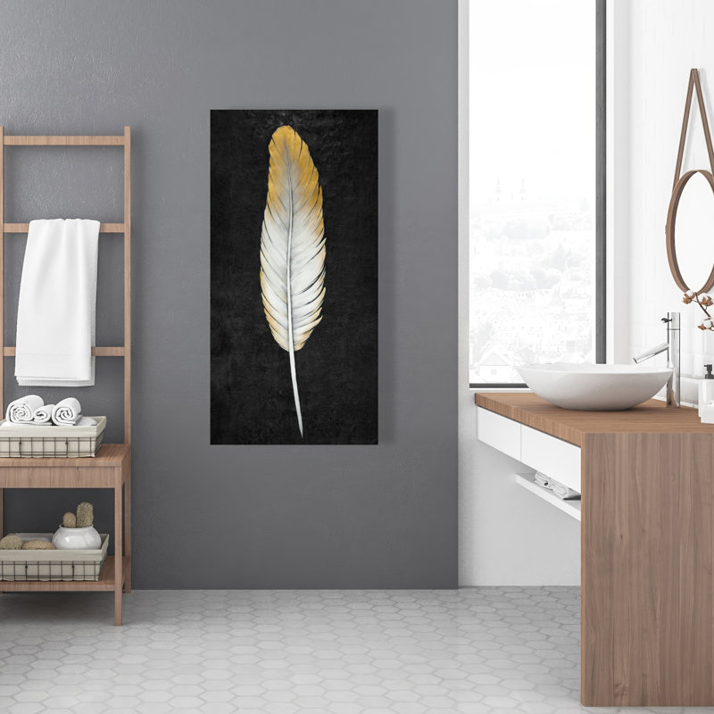 Golden Feather - White Animals Canvas for Home Decor