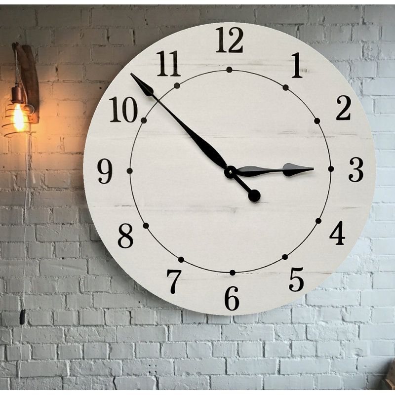 Très grande horloge murale Brassfield, Grand
