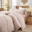 Ensemble de housse de couette 100% coton délavé LifeTown-116490157-116490147