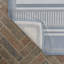 Cincotta Modern Double Stripe Blue/Light Grey Indoor/Outdoor Rug-69806063