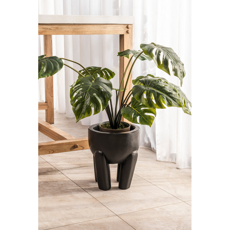 Teak Bowl, Black