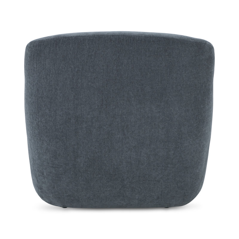 Laci Lounge Chair, Slate Blue Chenille