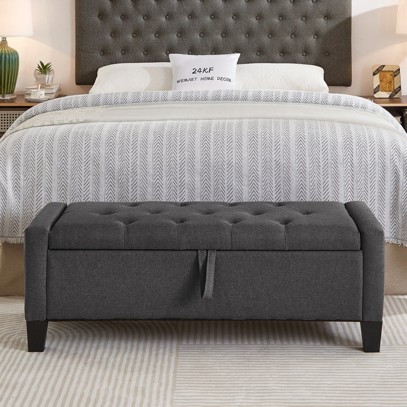 Repose-pieds avec rangement, Dark Grey