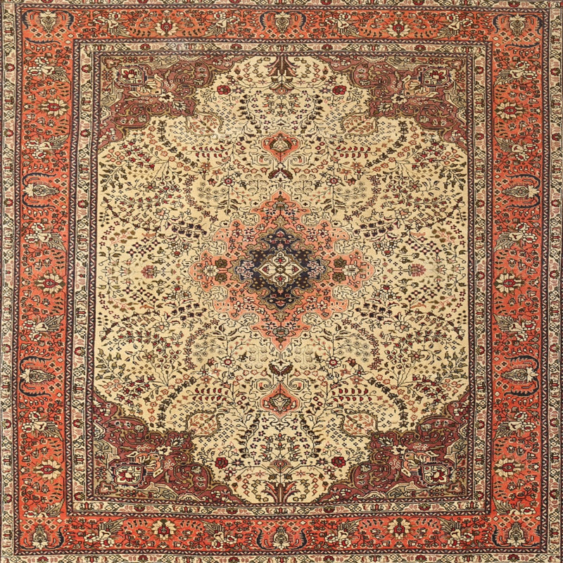 Oriental Indoor Rug, Square 5'