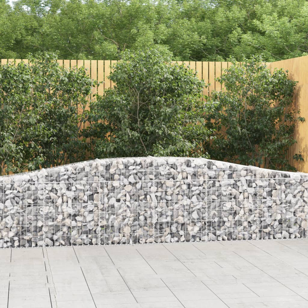 Arched Gabion Baskets 5 Pcs Cm Galvanised Iron