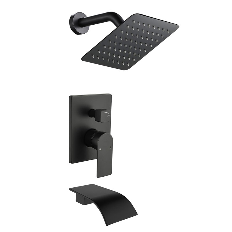 All-In-One Kit with Rough in-Valve, Matte Black