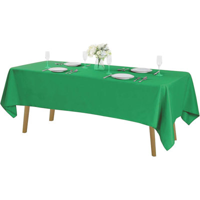 Tablecloth 60X102 Inch Washable Polyester Fabric Table Cloth For Wedding Party Dining Banquet Decoration(60X102)