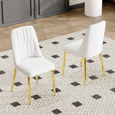 Modern Dining Chairs Set For 2/4/6,Faux Leather Upholstered Kitchen & Dining Chairs