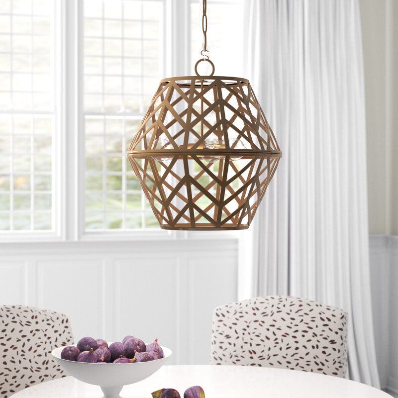 Lustre géométrique unique à 3 lumières Amaral