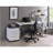 Tennos White  Chrome Finish Writing Desk-795312216