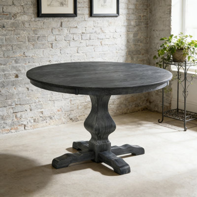 Table de salle à manger ronde avec base robuste