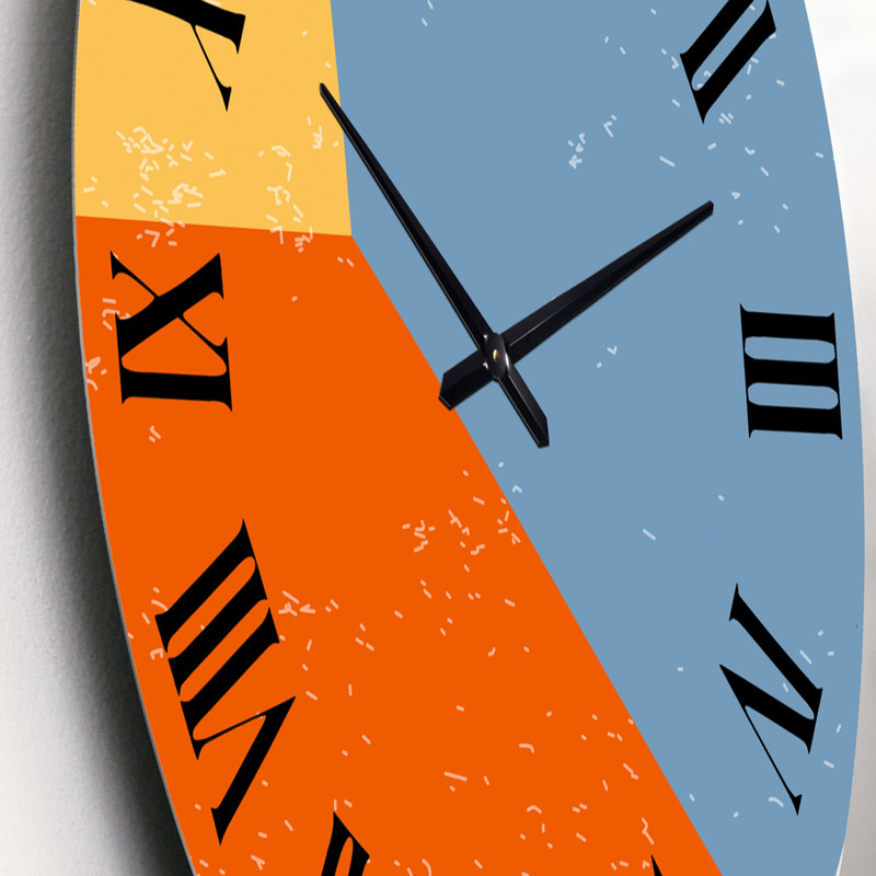 Minimal Compostions géométriques de formes élémentaires III - horloge murale moderne, Petit