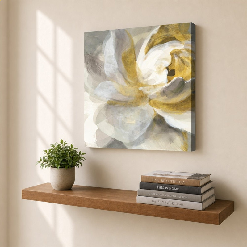 «Abstract Rose Gold» par Danhui Nai, impression sur toile, H 36 po x l 36 po