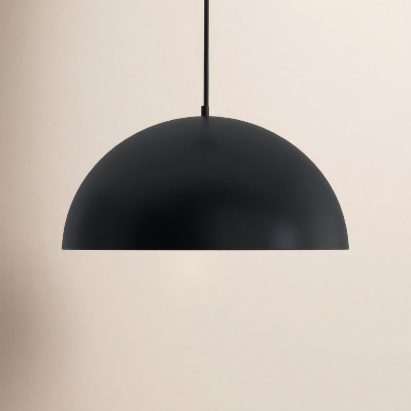 Arles 1 - Light LED Single Pendant, 72" H x 31.5" W x 31.5" D, Black/Gold