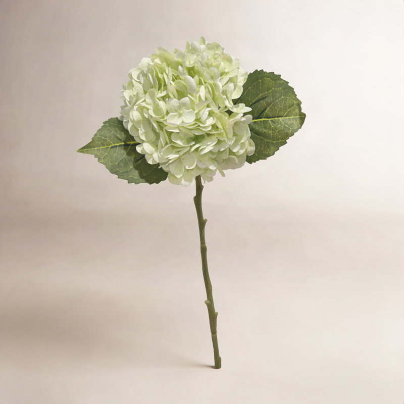 Silk Hydrangea Arrangement, Light Green