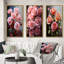 "Bouquet de roses ravissantes" - 3 pièces sur toile-1585899977-1585899976