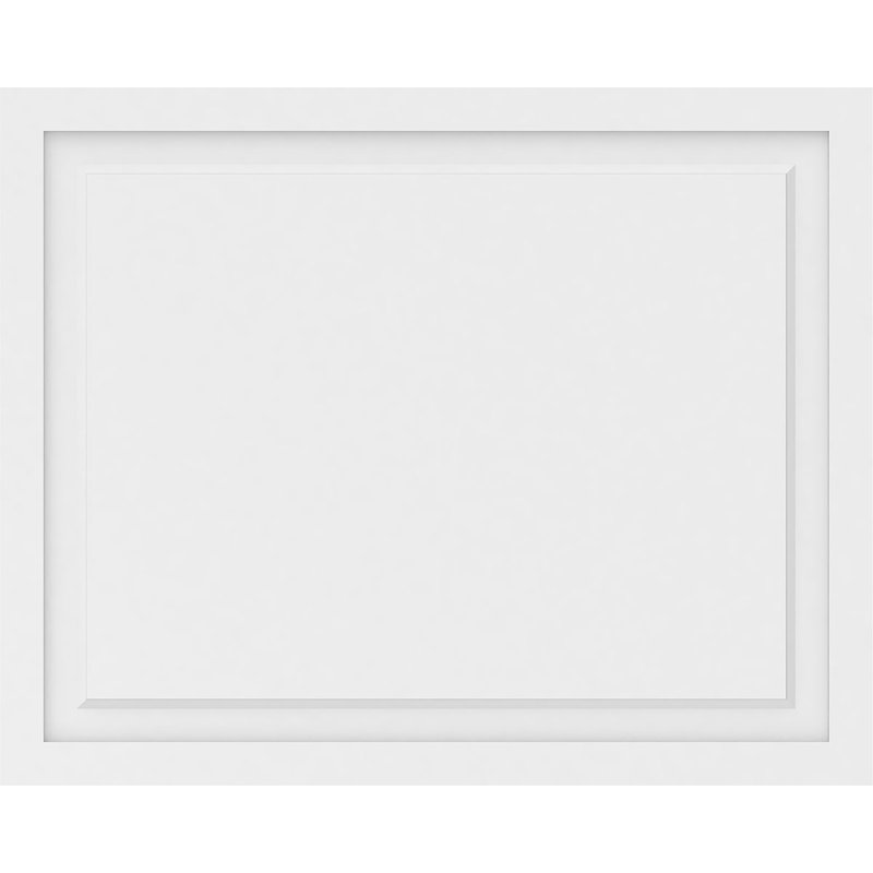 Panneau mural Harrison 3D en blanc, H 32 po x l 40 po x P 0,63 po